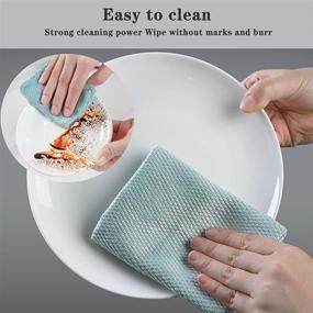 img 2 attached to 5Pcs Nanoscale Cleaning Cloth - Easy Clean Fish Scale Microfiber Cloth (5 Colors, 15.7 in x 11.8 in): No Watermark or Streaks on Glass, Dishes, Mirrors!
