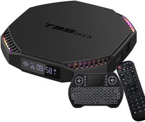 img 4 attached to Android TV Box 11.0 - EASYTONE Smart TV Box 8GB RAM 64GB ROM RK3566 Quad Core Chip - WiFi Gigabit Ethernet BT 4.0 8K 3D - Blacklit Беспроводная клавиатура в комплекте