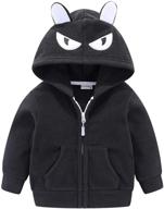 🧒 cute little boy fleece jacket with hood by mud kingdom: stay warm and stylish logo