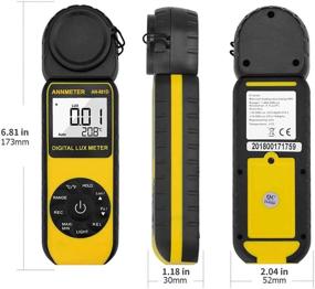 img 1 attached to 📏 ANNMETER AN-881D Digital Illuminance Meter, Lux Meter with 0.01-400,000 Lux (0.01-40,000 FC) Foot Candle Measuring Ranges, Light Meter for Plants, Par Meter with 270° Rotatable Sensor