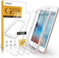 защитная плёнка arae для iphone 6/6s/7/8, 4,7 дюйма, 3 шт - hd закаленное стекло против царапин, совместимость с большинством чехлов логотип