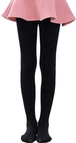 img 4 attached to Tulucky Fleece Ballet Little Leggings: Super 🩰 Soft Leggings for Girls' Clothing and Comfortable Style