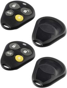 img 2 attached to 🔒 Protective Key Fob Shell Case & Pad for Viper EZSDEI474V - Set of 2