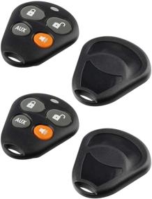 img 3 attached to 🔒 Protective Key Fob Shell Case & Pad for Viper EZSDEI474V - Set of 2