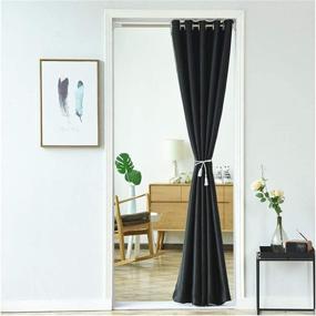 img 2 attached to 👉 WPKIRA Grommet Top Blackout Curtain: Enhance Privacy and Insulation with 1 Panel W39 x L78 inch