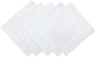 🧦 premium solid white cotton handkerchiefs by uq logo