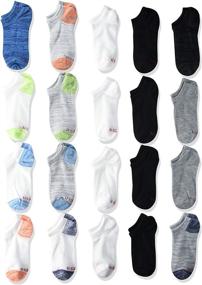 img 2 attached to 🧦 Hanes Boys' SUPER VALUE 20-Pair Super No Show Socks: Great Deal for Active Kids!