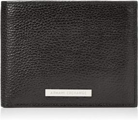 img 4 attached to 👛 Armani Exchange Leather Tri-fold Credit Wallet