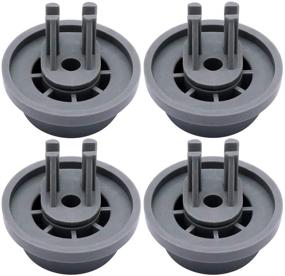 img 4 attached to Primeswift Lower Dishrack Roller DD66-00023A (4 PK) - Best Replacement Basket Roller for Dishwasher 2002711, PS4222532