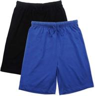 🩳 boys' clothing and shorts - lightweight elastic drawstring by kid nation logo