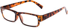 img 4 attached to 👓 Stylish Rectangle Reading Glasses for Men and Women: The Althorpe Reader by Readers.com