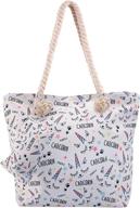 👜 llama beach shoulder tote bag: chic women's handbags & wallets for summer totes logo