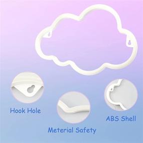 img 2 attached to 🌥️ Cloud Light: Aesthetic Led Signs for Pink Teen Girl Room Decor & Bedroom Aesthetic - Perfect Home Decoration, Bar & Kids Night Light