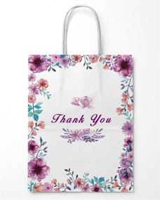 img 3 attached to 🌸 Neeho 50 Pcs Thank You Gift Bags with Floral Design - Perfect for Small Business, Weddings & Baby Showers!