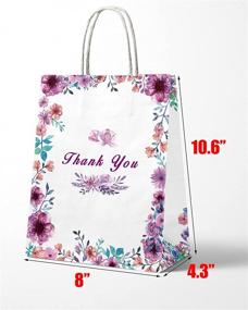 img 2 attached to 🌸 Neeho 50 Pcs Thank You Gift Bags with Floral Design - Perfect for Small Business, Weddings & Baby Showers!