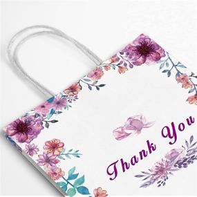 img 1 attached to 🌸 Neeho 50 Pcs Thank You Gift Bags with Floral Design - Perfect for Small Business, Weddings & Baby Showers!