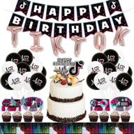 tik tok party decorations birthday logo