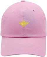 🧢 premium bee embroidered brushed cotton dad hat cap by top level apparel logo