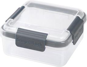 img 1 attached to 🥪 SnapLock by Progressive 16 Sandwich Container in Gray: Ultimate Food Storage Solution