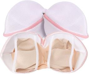 img 4 attached to 🧺 KATEI STORY Laundry Bag Bra Washing Bags Set Of 3: High Permeability Fine Mesh Bra Bag with Exclusive Lock to Prevent Zipper Shifting - Reusable and Effective!