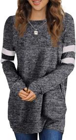 img 4 attached to 👚 Women's Sweater Tunics: Stylish and Versatile Tops for Casual Legging Outfits