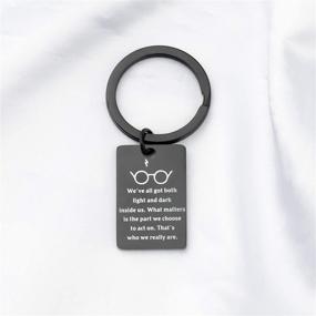 img 3 attached to Inspire and Stand Out with 🌟 Sirius Black Quote Keychain: The Perfect Gift