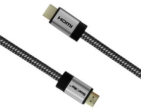 img 2 attached to 🔌 HDMI-кабель высокого качества длиной 10 футов (4K 60 Гц, HDCP 2.2, HDR, 18 Гбит/с) с оплетенным шнуром