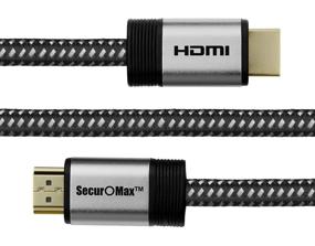 img 3 attached to 🔌 HDMI-кабель высокого качества длиной 10 футов (4K 60 Гц, HDCP 2.2, HDR, 18 Гбит/с) с оплетенным шнуром