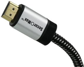 img 1 attached to 🔌 HDMI-кабель высокого качества длиной 10 футов (4K 60 Гц, HDCP 2.2, HDR, 18 Гбит/с) с оплетенным шнуром