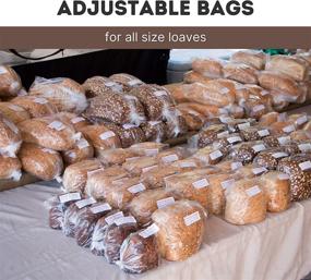 img 2 attached to 🍞 100 Pack Reusable Clear Bread Bags with Ties - Airtight and Moisture-free Storage Solution for Homemade Bread, Ideal for Home Bakers and Bakery Owners