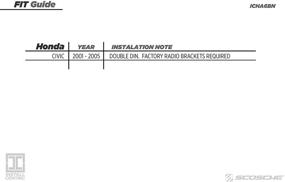 img 1 attached to SCOSCHE Install Centric ICHA7BN: Ultimate Solution for Aftermarket Stereo Install in Select Honda 2003-07 Accord (Under dash Mount)