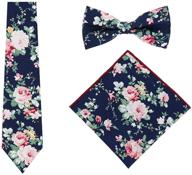 🌸 vintage floral necktie and handkerchief set by kineede logo