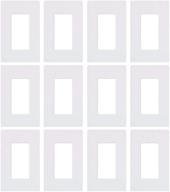 🎁 bundle deal: lutron cw-1-wh 1-gang claro wall plate, white, 12 pack – best value! логотип