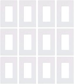 img 2 attached to 🎁 Bundle Deal: Lutron CW-1-WH 1-Gang Claro Wall Plate, White, 12 Pack – Best Value!