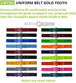 img 2 attached to 🏆 Premium Champion Baseball Softball Belts: Essential Men's Accessories for Uniforms