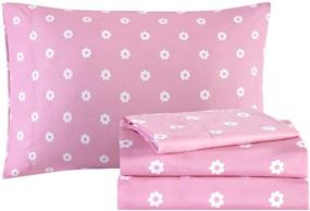 img 2 attached to 🛏️ Mizone MZK10-086 Wise Wendy Complete Bed and Sheet Set for Kids - Full Size in Pink