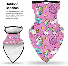 img 1 attached to Gaiter Bandanas Cover Loops Girls Girls' Accessories
