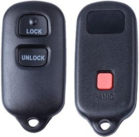 img 3 attached to Pack of 2 Keyless Entry Remote Key Fobs for Toyota Tundra 2004-2006, Echo Rav4 2004 2005, Highlander 2002-2007, Fj Cruiser 2007 2008 (FCCID: HYQ12BBX HYQ12BAN)