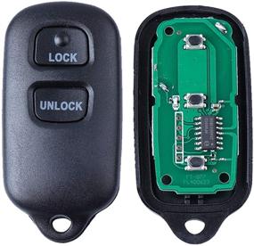 img 2 attached to Pack of 2 Keyless Entry Remote Key Fobs for Toyota Tundra 2004-2006, Echo Rav4 2004 2005, Highlander 2002-2007, Fj Cruiser 2007 2008 (FCCID: HYQ12BBX HYQ12BAN)