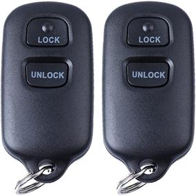 img 4 attached to Pack of 2 Keyless Entry Remote Key Fobs for Toyota Tundra 2004-2006, Echo Rav4 2004 2005, Highlander 2002-2007, Fj Cruiser 2007 2008 (FCCID: HYQ12BBX HYQ12BAN)