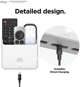 img 2 attached to 📱 Держатель пульта управления elago Universal Remote Mount - совместим с пультом управления Apple TV и всеми другими пультами [большой] [белый] - в комплекте гелевая подушка, продуманный дизайн