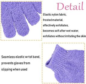img 2 attached to Revitalize Your Skin with 14 Pairs of Exfoliating Bath Gloves in 7 Vibrant Colors!