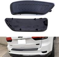 🚗 ijdmtoy smoked lens rear bumper reflector lenses for jeep 2011-2020 grand cherokee wk2, compass, dodge journey logo