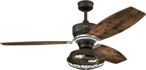 img 3 attached to 🌬️ Westinghouse Lighting 7223500 Thurlow Ceiling Fan: 54 Inch Indoor Fan with Light and Remote in Weathered Bronze