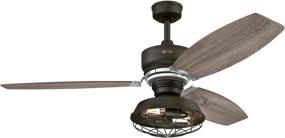 img 4 attached to 🌬️ Westinghouse Lighting 7223500 Thurlow Ceiling Fan: 54 Inch Indoor Fan with Light and Remote in Weathered Bronze