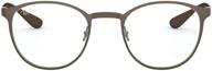 rx6355 eyeglass frames matte gunmetal logo