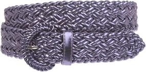 img 1 attached to Inch Wide Metallic Braided Woven Women's Accessories and Belts