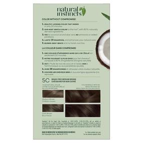 img 3 attached to 🌰 Clairol Natural Instincts 5C Brass Free Medium Brown Hair Dye - Semi-Permanent Color, Pack of 3