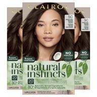 🌰 clairol natural instincts 5c brass free medium brown hair dye - semi-permanent color, pack of 3 logo
