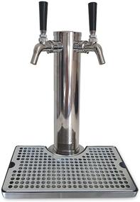 img 2 attached to 🍺 Stainless Steel Drip Tray with Non-Slip Rubber Padding and Tower Cutout by Proper Pour